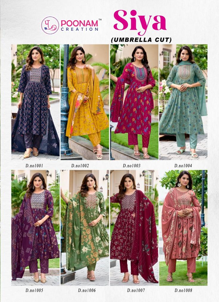 SIYA BY POONAM CREATION ELEGANCE STYLE RAYON READYMADE SUIT FOR WOMENS