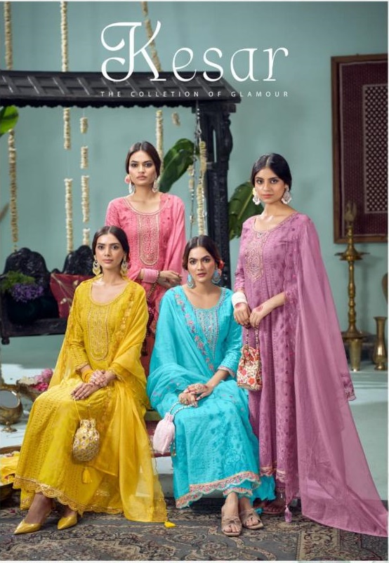 RANGOON KESAR COTTON ANARKALI STYLE READYMADE CLASSIC SUIT FOR WOMENS