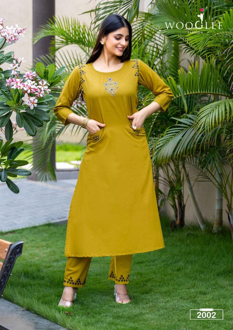 MALVIKA BY WOOGLEE COTTON READYMADE ELEGANCE KURTI WITH PANT