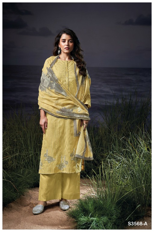 GANGA HADIYA S3568 WHOLESALE PREMIUM COTTON PRINTED WITH EMBROIDERY CLASSY SALWAR KAMEEZ