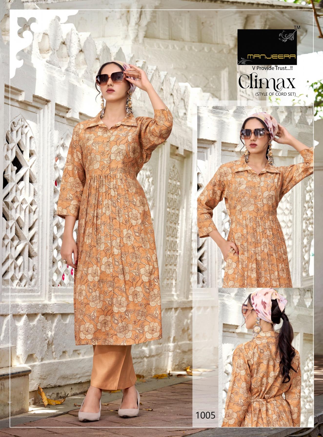 MANJEERA LAUNCH CLIMAX VERTICAN READYMADE STYLISH CO-ORD SETS FOR WOMENS