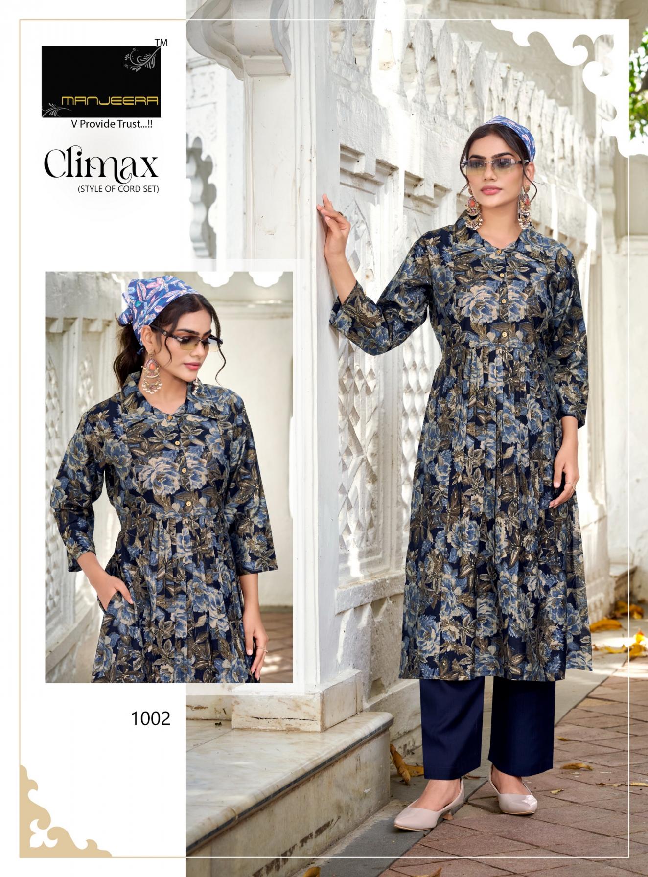MANJEERA LAUNCH CLIMAX VERTICAN READYMADE STYLISH CO-ORD SETS FOR WOMENS