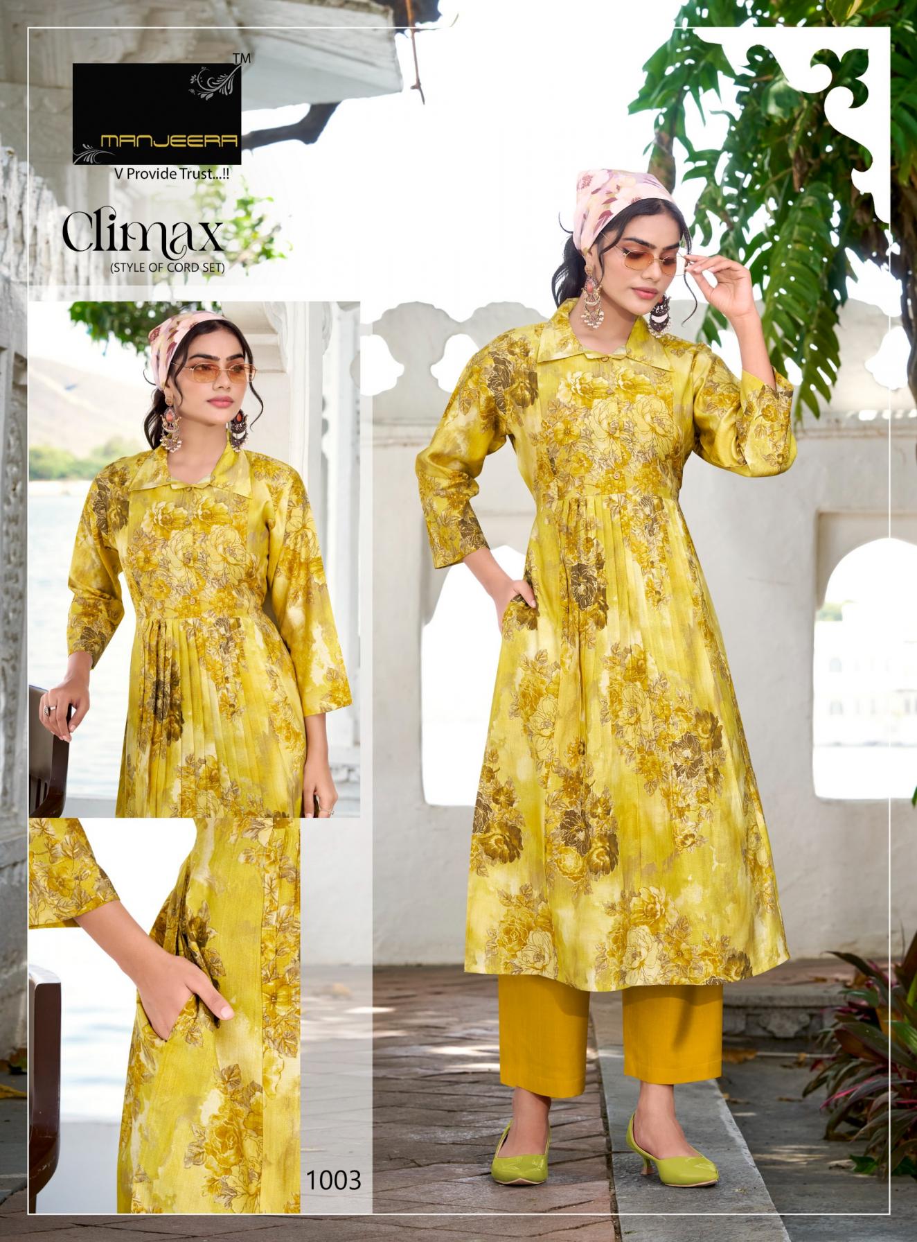 MANJEERA LAUNCH CLIMAX VERTICAN READYMADE STYLISH CO-ORD SETS FOR WOMENS