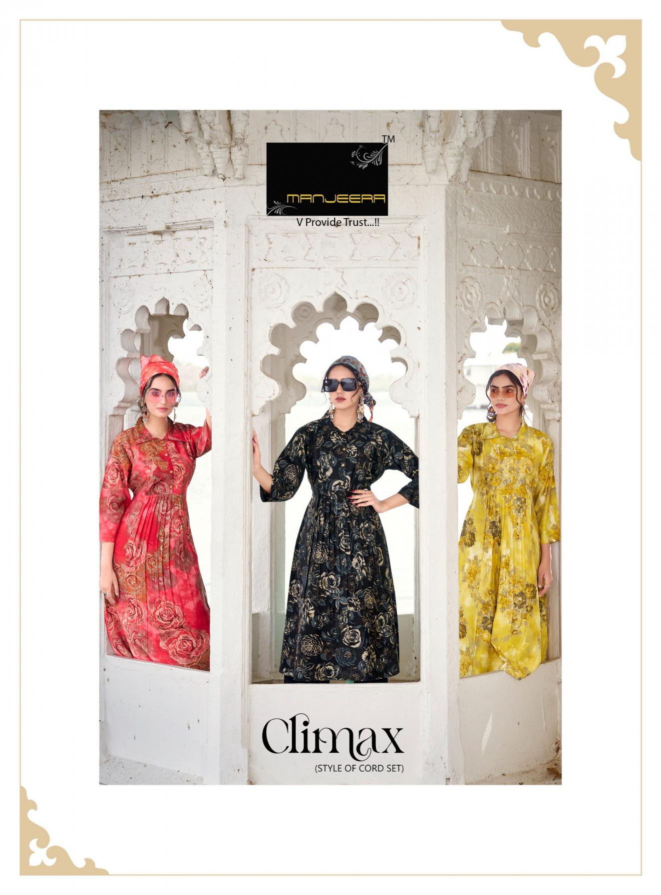 MANJEERA LAUNCH CLIMAX VERTICAN READYMADE STYLISH CO-ORD SETS FOR WOMENS