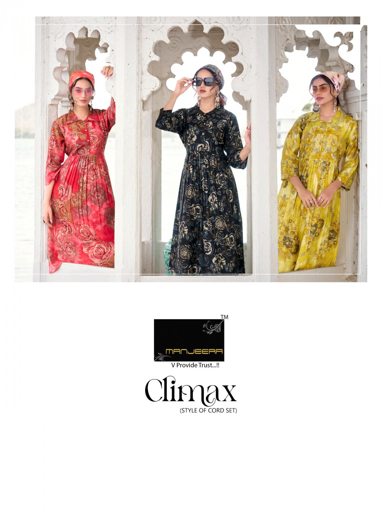 MANJEERA LAUNCH CLIMAX VERTICAN READYMADE STYLISH CO-ORD SETS FOR WOMENS