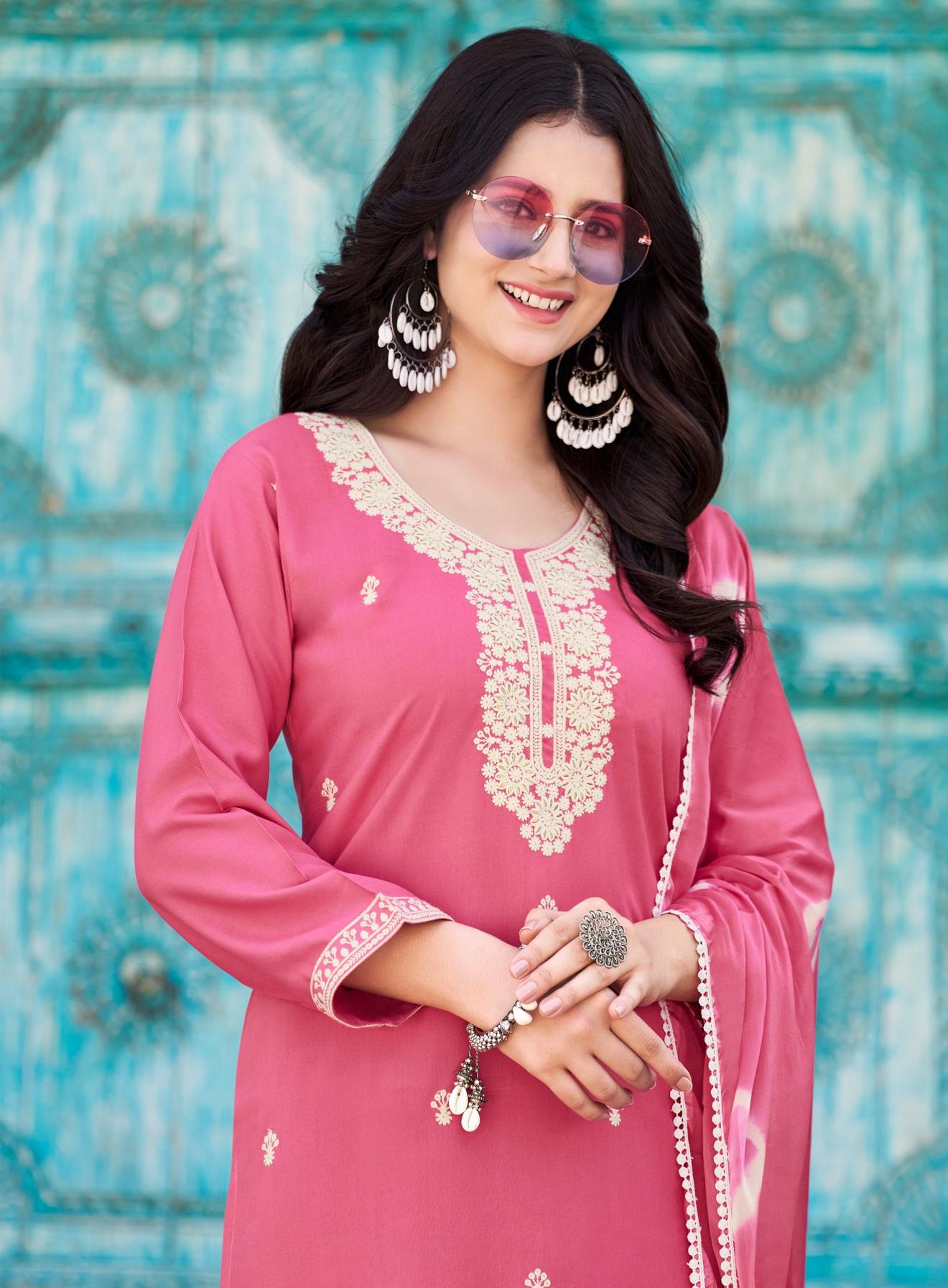 RADHIKA LIFESTYLE LUCKNOWI VOL 2 RAYON CLASSIC READYMADE BIG SIZE 3PCS DRESS