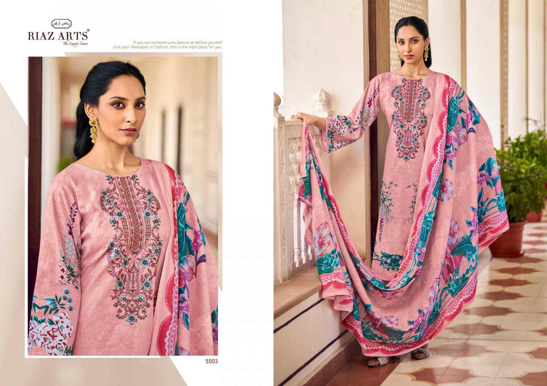MUSAFIR VOL 28 BY RIAZ ARTS COTTON FANCY PAKISTANI SALWAR KAMEEZ