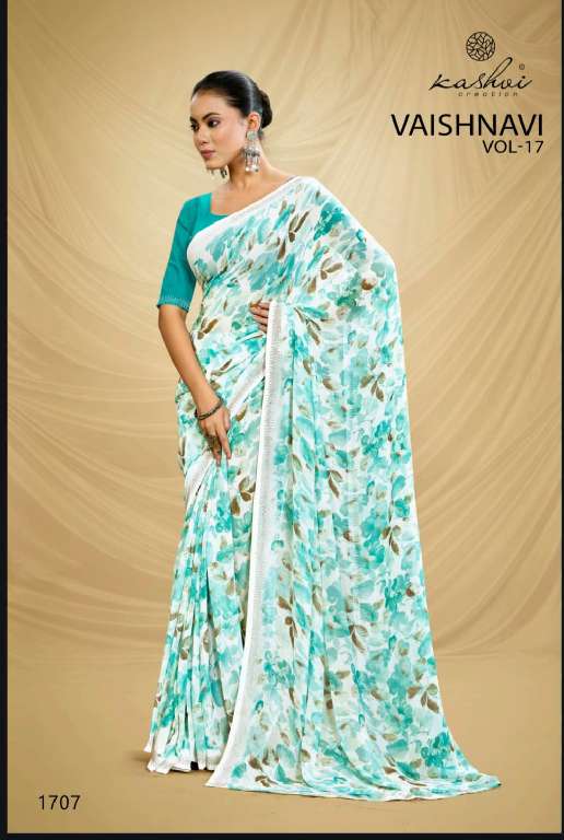 VAISHNAVI VOL 17 BY KASHVI CREATION GEORGETTE REGULAR WEAR SAREE FOR WOMENS
