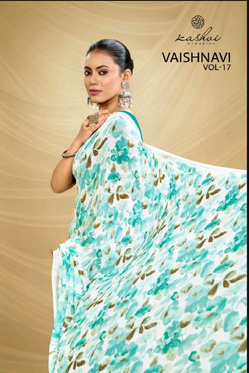 VAISHNAVI VOL 17 BY KASHVI CREATION GEORGETTE REGULAR WEAR SAREE FOR WOMENS