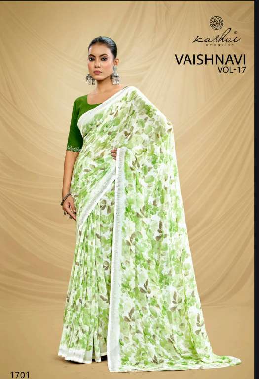 VAISHNAVI VOL 17 BY KASHVI CREATION GEORGETTE REGULAR WEAR SAREE FOR WOMENS
