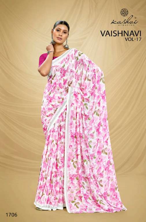 VAISHNAVI VOL 17 BY KASHVI CREATION GEORGETTE REGULAR WEAR SAREE FOR WOMENS