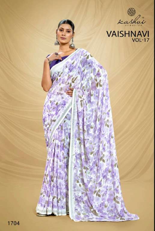 VAISHNAVI VOL 17 BY KASHVI CREATION GEORGETTE REGULAR WEAR SAREE FOR WOMENS