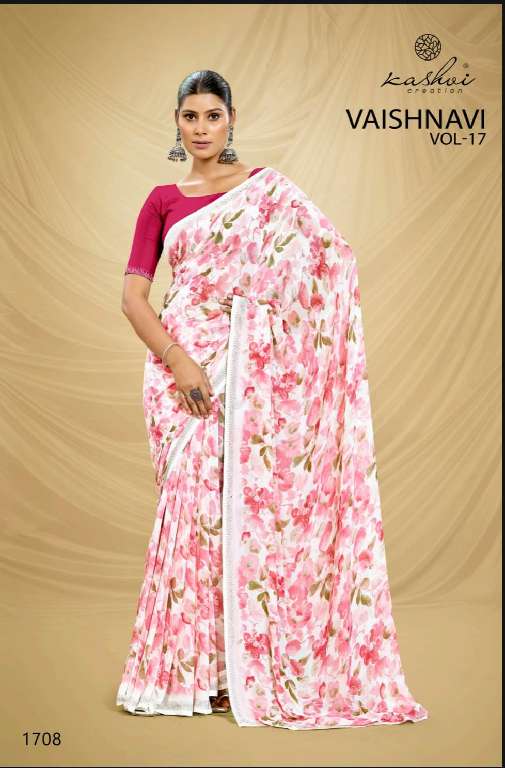 VAISHNAVI VOL 17 BY KASHVI CREATION GEORGETTE REGULAR WEAR SAREE FOR WOMENS