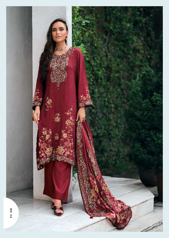 VARSHAA MEHERBAAN WHOLESALE VISCOSE MUSLIN DIGITALLY PRINTED WITH HANDWORK UNSTITCHED FASHIONABLE SALWAR SUITS