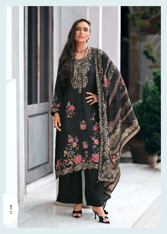 VARSHAA MEHERBAAN WHOLESALE VISCOSE MUSLIN DIGITALLY PRINTED WITH HANDWORK UNSTITCHED FASHIONABLE SALWAR SUITS