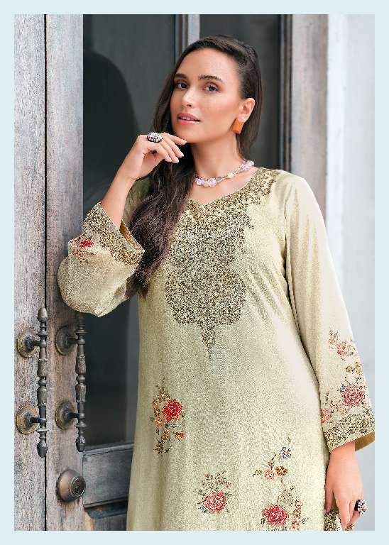 VARSHAA MEHERBAAN WHOLESALE VISCOSE MUSLIN DIGITALLY PRINTED WITH HANDWORK UNSTITCHED FASHIONABLE SALWAR SUITS