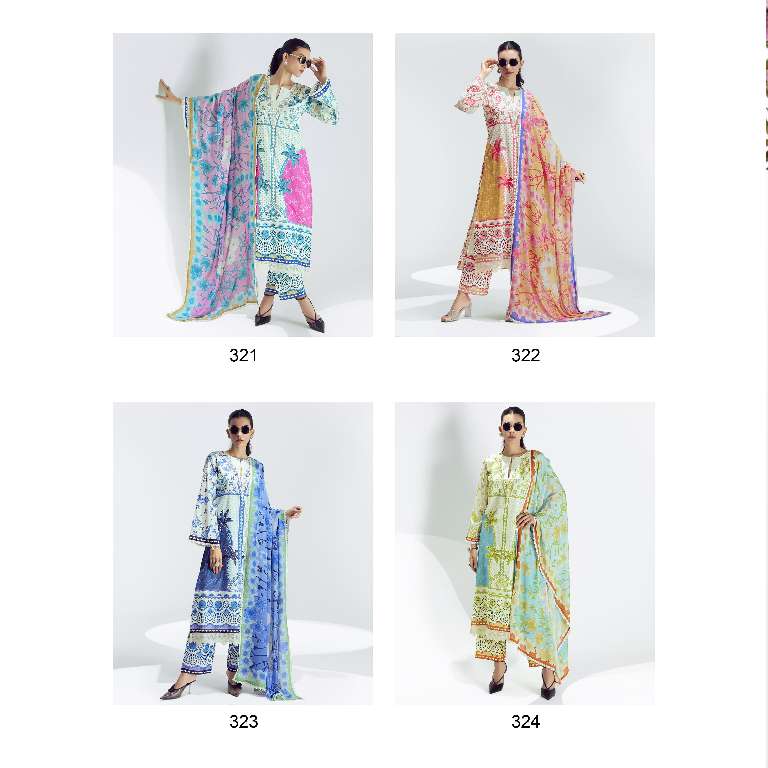 KIMORA PRESENT SOHNI BREEZE PURE COTTON LAWN WITH DIGITAL PRINT EMBROIDERY NECKLINE UNIQUE COLOR COMBINATION PAKISTANI SUITS