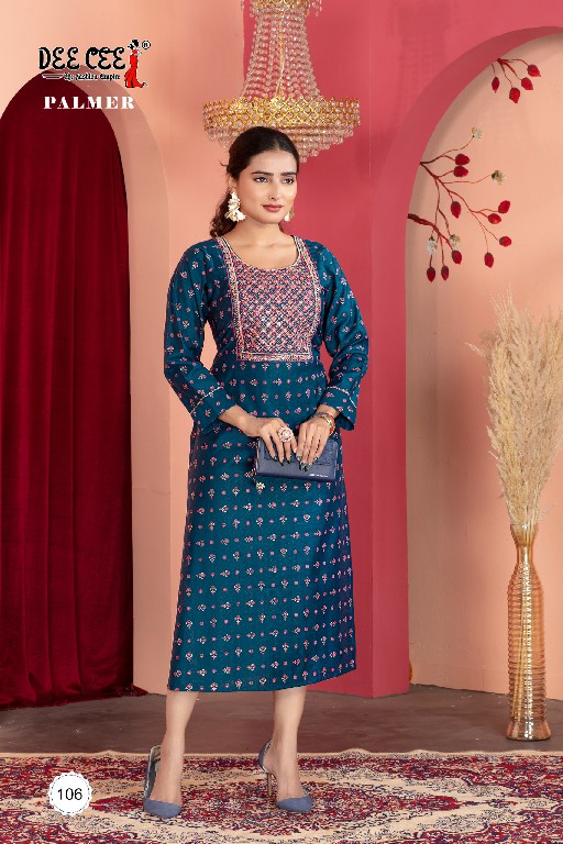 DEE CEE LAUNCH PALMER WHOLESALE VATICAN PRINTED STRAIGHT UNIQUE STYLE LONG KURTIS