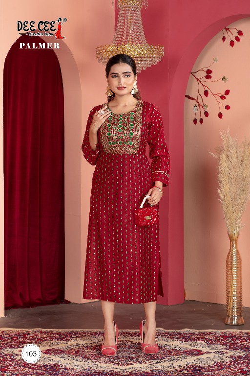 DEE CEE LAUNCH PALMER WHOLESALE VATICAN PRINTED STRAIGHT UNIQUE STYLE LONG KURTIS
