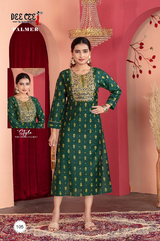 DEE CEE LAUNCH PALMER WHOLESALE VATICAN PRINTED STRAIGHT UNIQUE STYLE LONG KURTIS