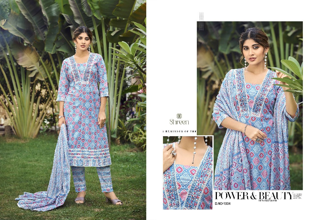 HINAYA LAUNCH SIMI VOL-2 WHOLESALE COTTON CAMBRIC PRINTED READYMADE DESIGNER SUITS