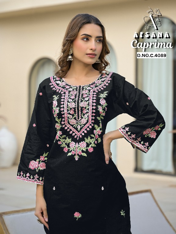 AFSANA CAPRIMA WHOLESALE COTTOM WITH EMBROIDERY WORK GORGEOUS LOOK COMBO SIZE CORD SET