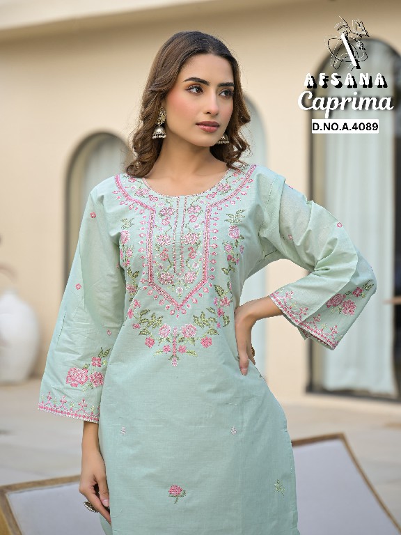 AFSANA CAPRIMA WHOLESALE COTTOM WITH EMBROIDERY WORK GORGEOUS LOOK COMBO SIZE CORD SET