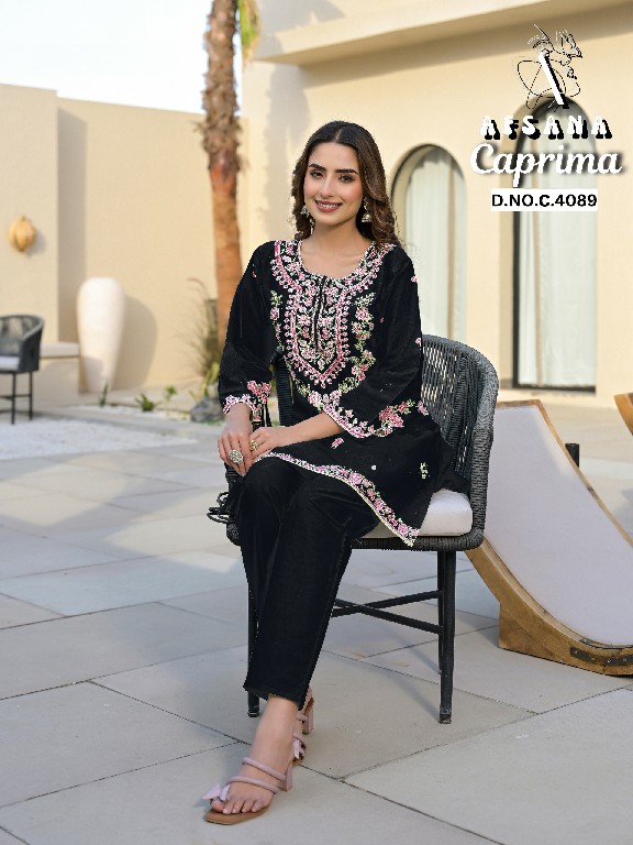 AFSANA CAPRIMA WHOLESALE COTTOM WITH EMBROIDERY WORK GORGEOUS LOOK COMBO SIZE CORD SET
