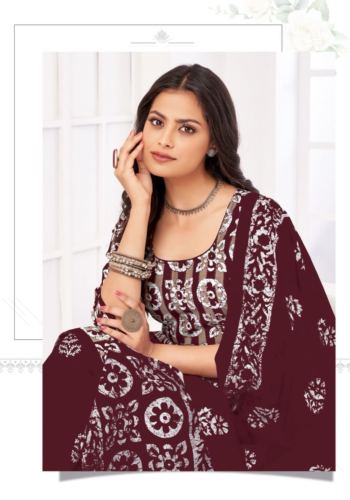 MISS WORLD BATTIK SPECIAL VOL-8 WHOLESALE PURE COTTON BATIK PRINTED READYMADE PATIYALA STYLE DRESS