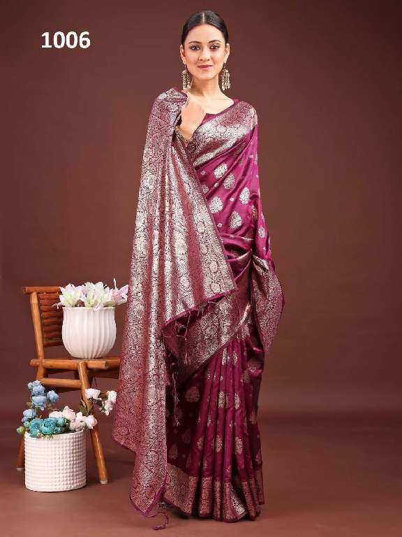 ASTITA BANARASI BLISS WHOLESALE BANARASI SILK CASUAL SAREES FOR WOMANS