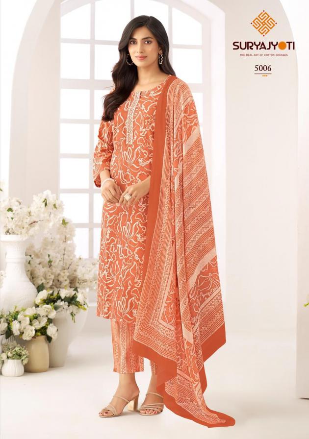 ICE LOOK VOL 5 BY SURYAJYOTI COTTON PRINTED CLASSIC 3PCS DRESS MATERIAL