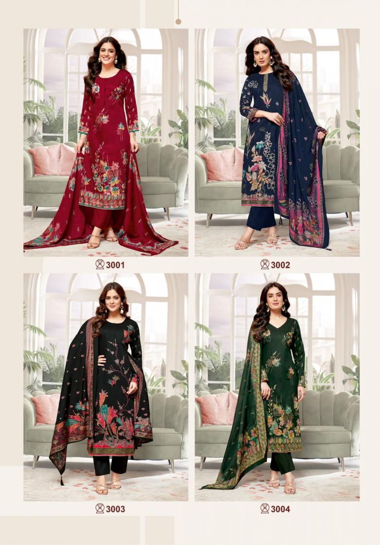 KAARA ADVANCE VOL 3 BY SURYAJYOTI JAM SATIN FANCY DRESS MATERIAL