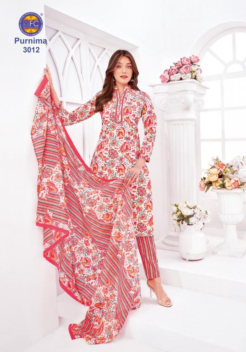 MFC LUNCH PURNIMA VOL 3 COTTON COMFORTABLE DRESS MATERIALS
