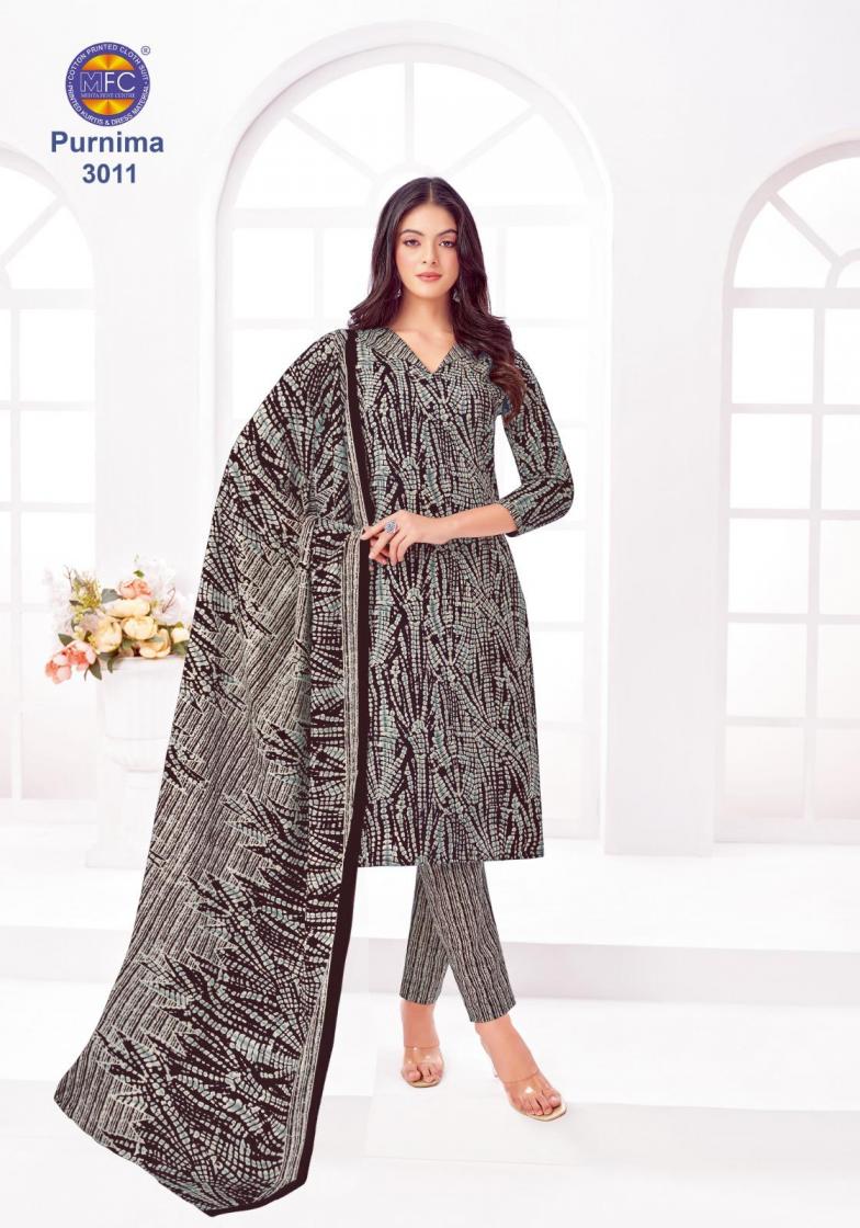 MFC LUNCH PURNIMA VOL 3 COTTON COMFORTABLE DRESS MATERIALS