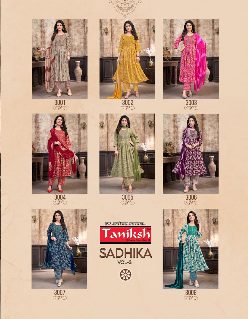 TANIKSH SADHIKA VOL 4 FULLY STITCH RAYON CASUAL SALWAR KAMEEZ