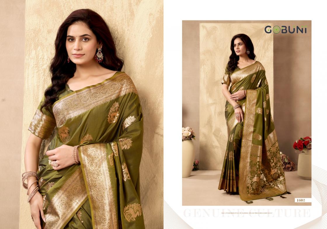 SABYASACHI BY GOBUNI TRADITIONAL RICH PALLU SILK SAREE FOR WOMENS