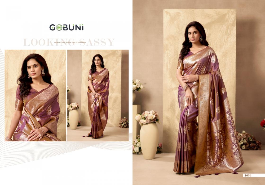 SABYASACHI BY GOBUNI TRADITIONAL RICH PALLU SILK SAREE FOR WOMENS