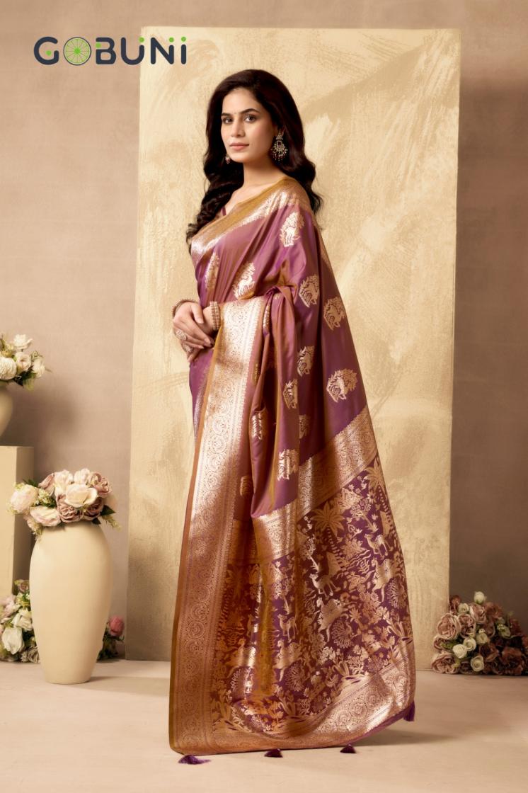 SABYASACHI BY GOBUNI TRADITIONAL RICH PALLU SILK SAREE FOR WOMENS