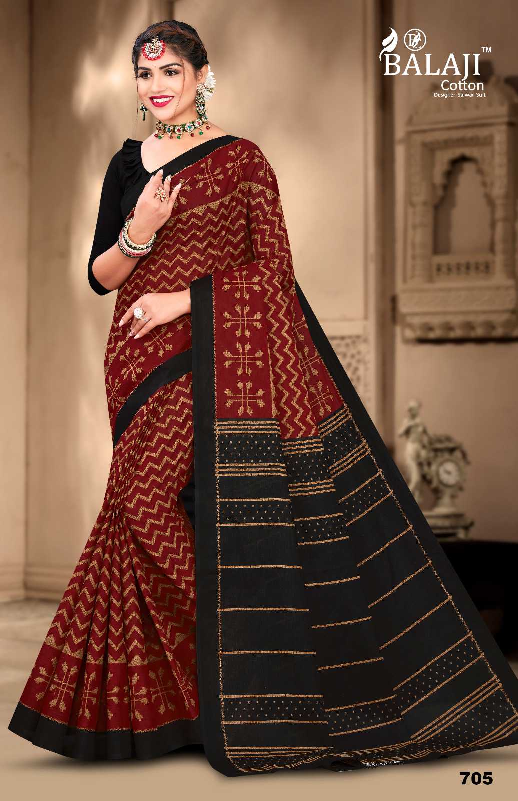 BALAJI COTTON IKKAT MASLEEN VOL 1 COMFY WEAR FANCY SAREES