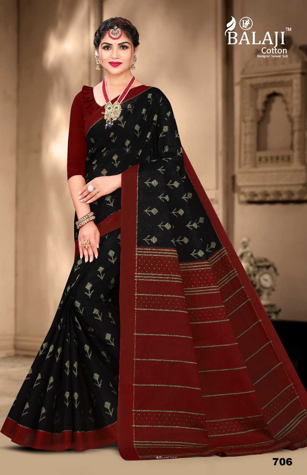 BALAJI COTTON IKKAT MASLEEN VOL 1 COMFY WEAR FANCY SAREES