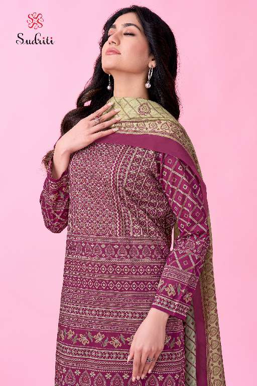 SUDRITI GULZAR VIBES WHOLESALE PURE COTTON LAWN DIGITAL PRINT WITH KHATLI WORK CLASSY LOOK SUITS