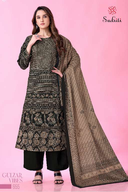 SUDRITI GULZAR VIBES WHOLESALE PURE COTTON LAWN DIGITAL PRINT WITH KHATLI WORK CLASSY LOOK SUITS