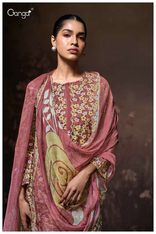 GANGA LURAA S3589 WHOLESALE COTTON PRINTED WITH EMBROIDERY LACE PARTY WEAR SALWAR KAMEEZ