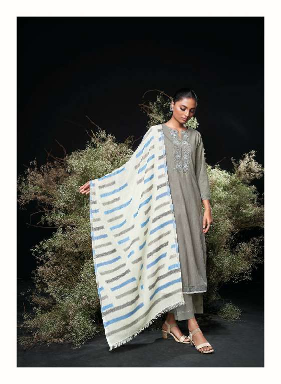 GANGA CHAROLINE WHOLESALE PREMIUM COTTON  WITH EMBROIDERY WORK AMAZING DRESS