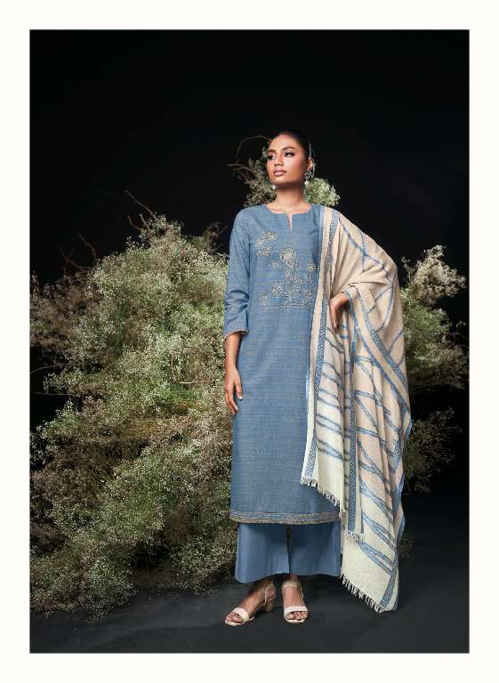 GANGA CHAROLINE WHOLESALE PREMIUM COTTON  WITH EMBROIDERY WORK AMAZING DRESS