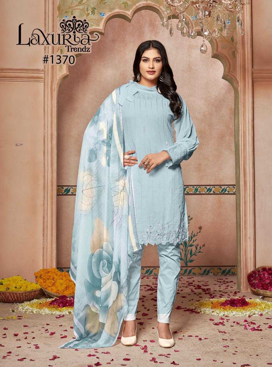 LAXURIA D.NO 1370 READYMADE BRAND NEW PAKISTANI TOP BOTTOM DUPATTA COLLECTION