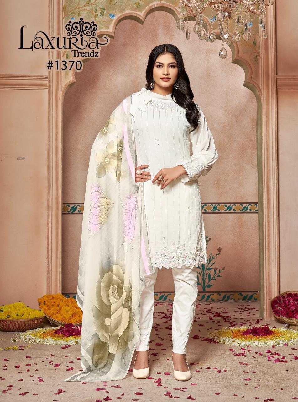 LAXURIA D.NO 1370 READYMADE BRAND NEW PAKISTANI TOP BOTTOM DUPATTA COLLECTION