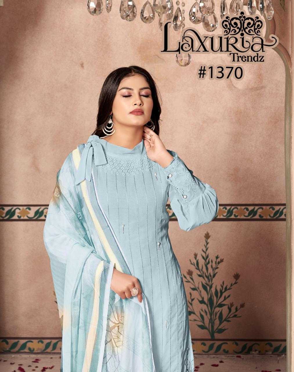LAXURIA D.NO 1370 READYMADE BRAND NEW PAKISTANI TOP BOTTOM DUPATTA COLLECTION