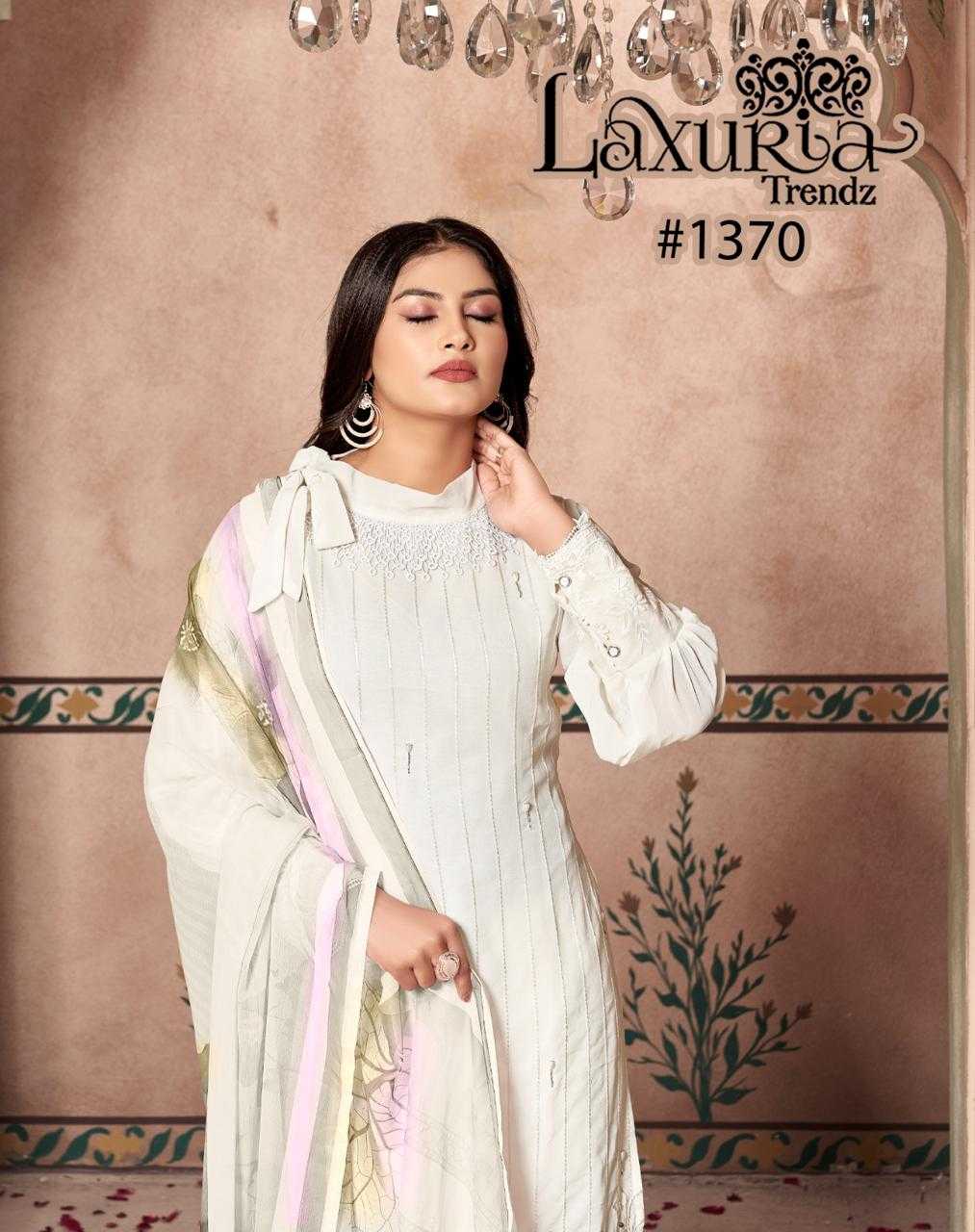 LAXURIA D.NO 1370 READYMADE BRAND NEW PAKISTANI TOP BOTTOM DUPATTA COLLECTION