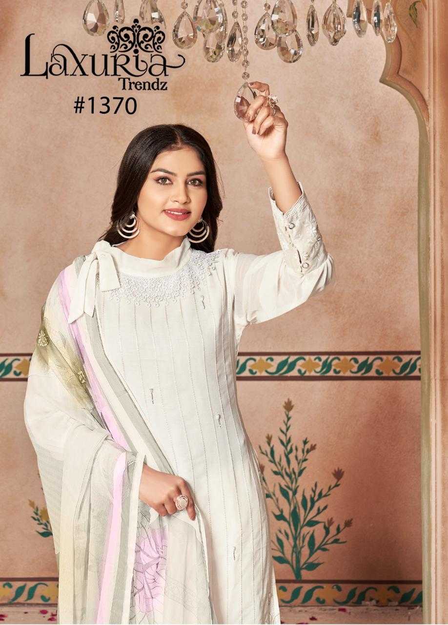 LAXURIA D.NO 1370 READYMADE BRAND NEW PAKISTANI TOP BOTTOM DUPATTA COLLECTION